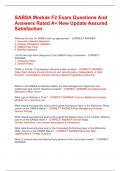 SABSA Module F2 Exam Questions And Answers Rated A&plus; New Update Assured Satisfaction