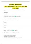 OMIS 352 Final Exam  UPDATED QUESTIONS AND CORRECT  ANSWERS 