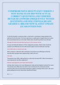 COMPREHENSIVE HESI PN EXIT VERSION 3  TEST BANK EXAM 2025 WITH ACTUAL  CORRECT QUESTIONS AND VERIFIED  DETAILED ANSWERS &vert;FREQUENTLY TESTED  QUESTIONS AND SOLUTIONS&vert;ALREADY  GRADED A&plus;&vert;BRAND NEW&excl;&excl;&vert;LATEST UPDATE  &vert;GUARANTEED PASS 