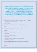 OSFM ROPE TECHNICIAN TEST BANK EXAM  2025 WITH ACTUAL CORRECT QUESTIONS  AND VERIFIED DETAILED ANSWERS  &vert;FREQUENTLY TESTED QUESTIONS AND  SOLUTIONS&vert;ALREADY GRADED A&plus;&vert;BRAND  NEW&excl;&excl;&vert;LATEST UPDATE &vert;GUARANTEED PASS 