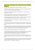 WGU C838 CORE EXAMS 2025 QUESTIONS AND ANSWERS RATED A&plus;