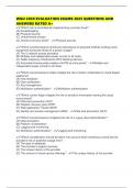 WGU C838 EVALUATION EXAMS 2025 QUESTIONS AND ANSWERS RATED A&plus;