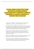 APUSH AMSCO PRACTICE EXAM   2025&sol;2026 COMPREHENSIVE  QUESTIONS WITH VERIFIED CORRECT  ANSWERS &vert;&vert; ALREADY GRADED A&plus;  <BRAND NEW VERSION> 