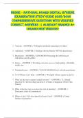NBDHE &ndash; National Board Dental Hygiene  Examination STUDY GUIDE 2025&sol;2026  COMPREHENSIVE QUESTIONS WITH VERIFIED  CORRECT ANSWERS &vert;&vert; ALREADY GRADED A&plus;  <BRAND NEW VERSION> 