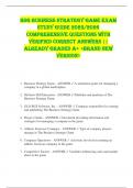 BSG Business Strategy Game EXAM  STUDY GUIDE 2025&sol;2026  COMPREHENSIVE QUESTIONS WITH  VERIFIED CORRECT ANSWERS &vert;&vert;  ALREADY GRADED A&plus; <BRAND NEW  VERSION> 