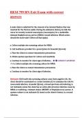 HESI 799 RN Exit Exam with correct answers