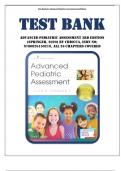 Test Bank for Advanced Pediatric Assessment 3rd Edition &lpar;Springer&comma; 2020&rpar; by Chiocca&comma; Isbn no&semi; 9780826164234&comma; &lpar;Chapters 1-26&rpar; 