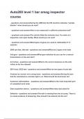 Auto200 level 1 bar smog inspector course questions and answers