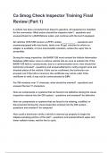 Ca Smog Check Inspector Training Final Review &lpar;Part 1&rpar; questions and answers