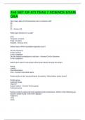 2nd SET OF ATI TEAS 7 SCIENCE EXAM Q&A