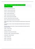ATI TEAS 7 A&P REVIEW EXAM QUESTIONS