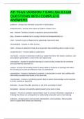 ATI TEAS VERSION 7 ENGLISH EXAM QUESTIONS WITH COMPLETE ANSWERS