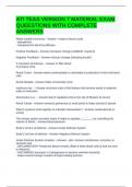 ATI TEAS VERSION 7 MATERIAL EXAM QUEESTIONS WITH COMPLETE ANSWERS