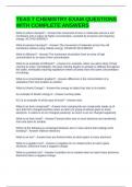 TEAS 7 CHEMISTRY EXAM QUESTIONS WITH COMPLETE ANSWERS