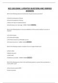 HCD 330 EXAM 1 UPDATED QUESTIONS AND VERIFIED ANSWERS