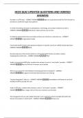 HCD BUNDLED EXAM QUESTIONS AND CORRECT ANSWERS