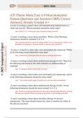 ATI Pharm Made Easy 4&period;0 Musculoskeletal  System Questions and Answers &lpar;100&percnt; Correct  Answers&rpar; Already Graded A&plus; 