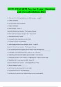 IAEM CEM&sol;AEM Practice Exam &vert; Questions and Correct Solutions 2025&sol;2026