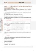 ECO EXAM 1-2 &lpar;QUESTIONS & ANSWERS&rpar;  2025 SCORED A&plus; A&plus;