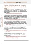 Engaging Community Health ATI Questions  and Answers &lpar;100&percnt; Correct Answers&rpar; Already  Graded A&plus; 