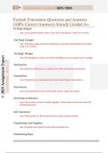 Eyelash Extensions Questions and Answers  &lpar;100&percnt; Correct Answers&rpar; Already Graded A&plus; 