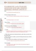 FLUOROSCOPY AAPA EXAM 2025  QUESTIONS WITH 100&percnt; VERIFIED  ANSWERS&excl;&excl;&sol;NEWEST UPDATE A&plus; 