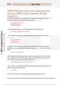 HPRS-3309 final exam review Questions and  Answers &lpar;100&percnt; Correct Answers&rpar; Already  Graded A&plus;