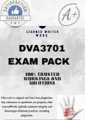 DVA3701 EXAM PACK 2025 &lbrace;DETAILED QUESTIONS AND ANSWERS &rcub;