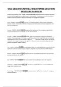WGU C851 LINUX FOUNDATIONS UPDATED QUESTIONS AND VERIFIED ANSWERS
