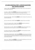 LPI LINUX ESSENTIALS PART 1 UPDATED QUESTIONS AND VERIFIED ANSWERS