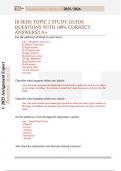 IB SEHS TOPIC 2 STUDY GUIDE  QUESTIONS WITH 100&percnt; CORRECT  ANSWERS&excl;&excl; A&plus;