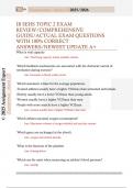 IB SEHS TOPIC 2 EXAM  REVIEW&sol;COMPREHENSIVE  GUIDE&sol;ACTUAL EXAM QUESTIONS  WITH 100&percnt; CORRECT  ANSWERS&sol;NEWEST UPDATE A&plus; 