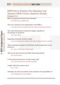 IHOP Server Position Test Questions and  Answers &lpar;100&percnt; Correct Answers&rpar; Already  Graded A&plus; 