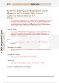 Leapforce Rater Quality Exam Study Guide  Questions and Answers &lpar;100&percnt; Correct  Answers&rpar; Already Graded A&plus; 