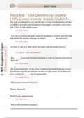 Needs Met - Telus Questions and Answers  &lpar;100&percnt; Correct Answers&rpar; Already Graded A&plus; 