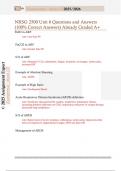 NRSG 2500 Unit 6 Questions and Answers  &lpar;100&percnt; Correct Answers&rpar; Already Graded A&plus; 