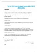 RN VATI Adult Medical Surgical 2025 With Correct Answers
