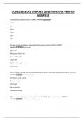 NURBN3023 LAB UPDATED QUESTIONS AND VERIFIED ANSWERS