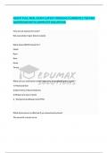 HEENT FULL REAL EXAM &lpar;LATEST VERSION&rpar; CURRENTLY TESTING QUESTIONS WITH COMPLETE SOLUTIONS