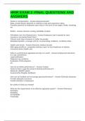 HRIR EXAM 3 -FINAL QUESTIONS AND ANSWERS