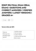 EDKP 396 FINAL EXAM &lpar;REAL EXAM&rpar; &vert; QUESTIONS AND CORRECT ANSWERS &vert; VERIFIED ANSWERS &vert; LATEST VERSIONS &vert; GRADED A&plus;