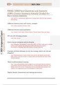 NRSG 3200 Exam  Questions and Answers &lpar;100&percnt; Correct Answers&rpar; Already Graded A&plus;