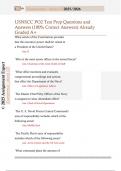 USNSCC PO2 Test Prep Questions and  Answers &lpar;100&percnt; Correct Answers&rpar; Already  Graded A&plus; 