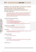 WMGT 101-22A EXAM 3&sol;ACTUAL EXAM  QUESTIONS WITH COMPLETE  SOLUTIONS&excl;&excl;&sol;NEWEST UPDATE A&plus; 