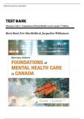 TEST BANK FOR Morrison-Valfre's Foundations of Mental Health Care in Canada 1st Edition by Boris Bard&comma; Eric MacMullin & Jacqueline Williamson &comma; ISBN&colon; 9781771722339 Chapters 1-33 &vert;All Chapters Verified&vert; Guide A&plus;