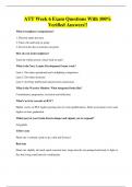 ATT Week 5 Exam Questions With 100&percnt; Verified Answers&excl;