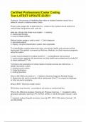 Certified Professional Coder Coding Test LATEST UPDATE 2025&excl;&excl;&excl;