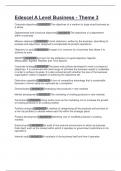 Edexcel A Level Business-Theme 3