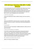 CON 216 Exam 3 Questions With 100&percnt; Verified Answers&excl;