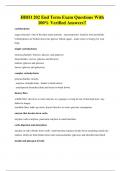 HBIO 202 End Term Exam Questions With 100&percnt; Verified Answers&excl;&excl;